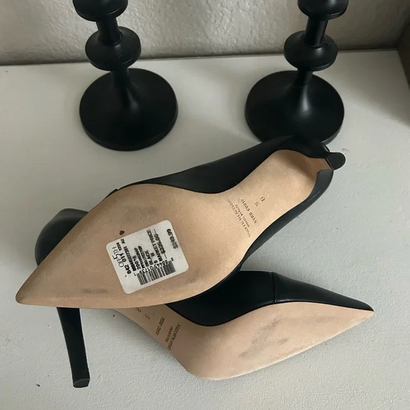 NWT Saks Fifth Ave Erika Leather Pumps - Picture 4 of 6